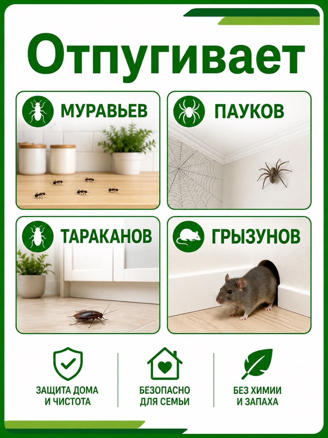 Ультразвуковой и электромагнитный отпугиватель грызунов и насекомых ЭкоСнайпер AN-A325