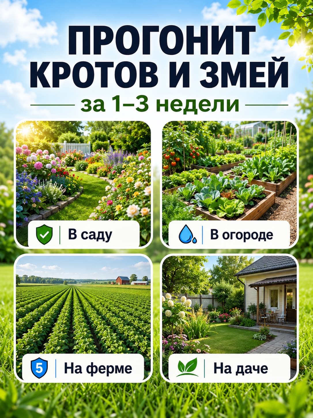 Вибрационный отпугиватель кротов Экоснайпер LS-997MR