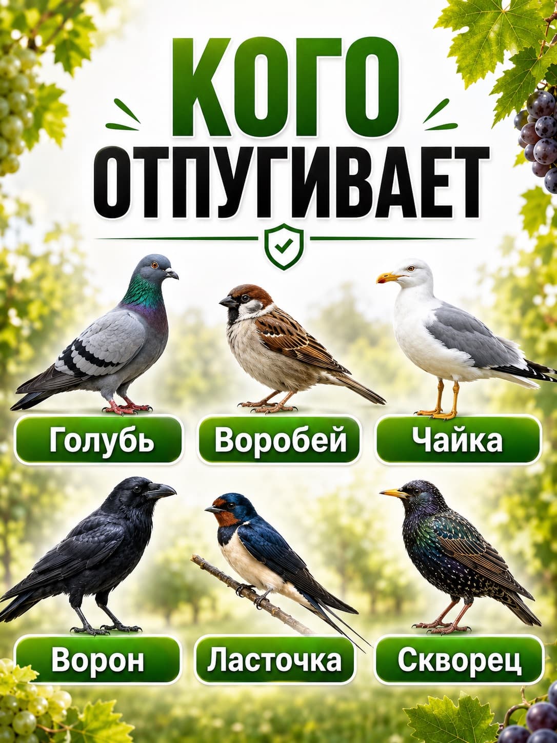 Радужная лента для отпугивания птиц